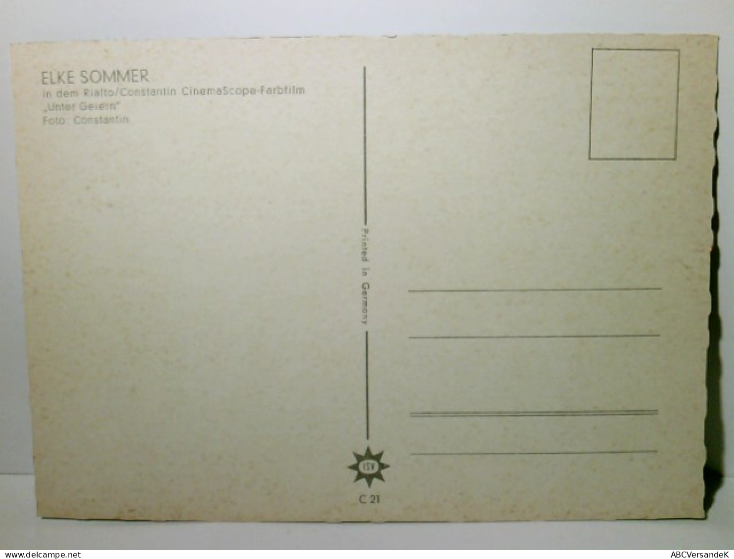 Karl May. Elke Sommer. Alte Ansichtskarte / Filmkarte Farbig, Ungel., Um 1962. Aus Dem Constantin / Rialto Fil - Non Classificati
