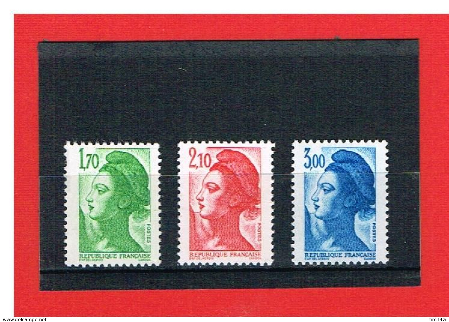 1984 - SERIE LIBERTE DE DELACROIX - N° 2318 - 2319 - 2320 - NEUFS** - COTE Y & T : 3.50 Euros - 1982-1990 Libertà Di Gandon