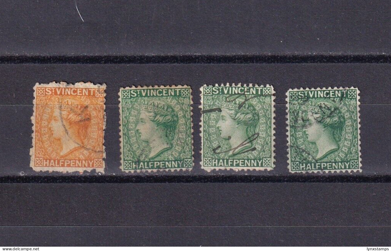 SA06a St Vincent 1881-1884 Queen Victoria - New Design Used Stamps - St.Lucia (1979-...)