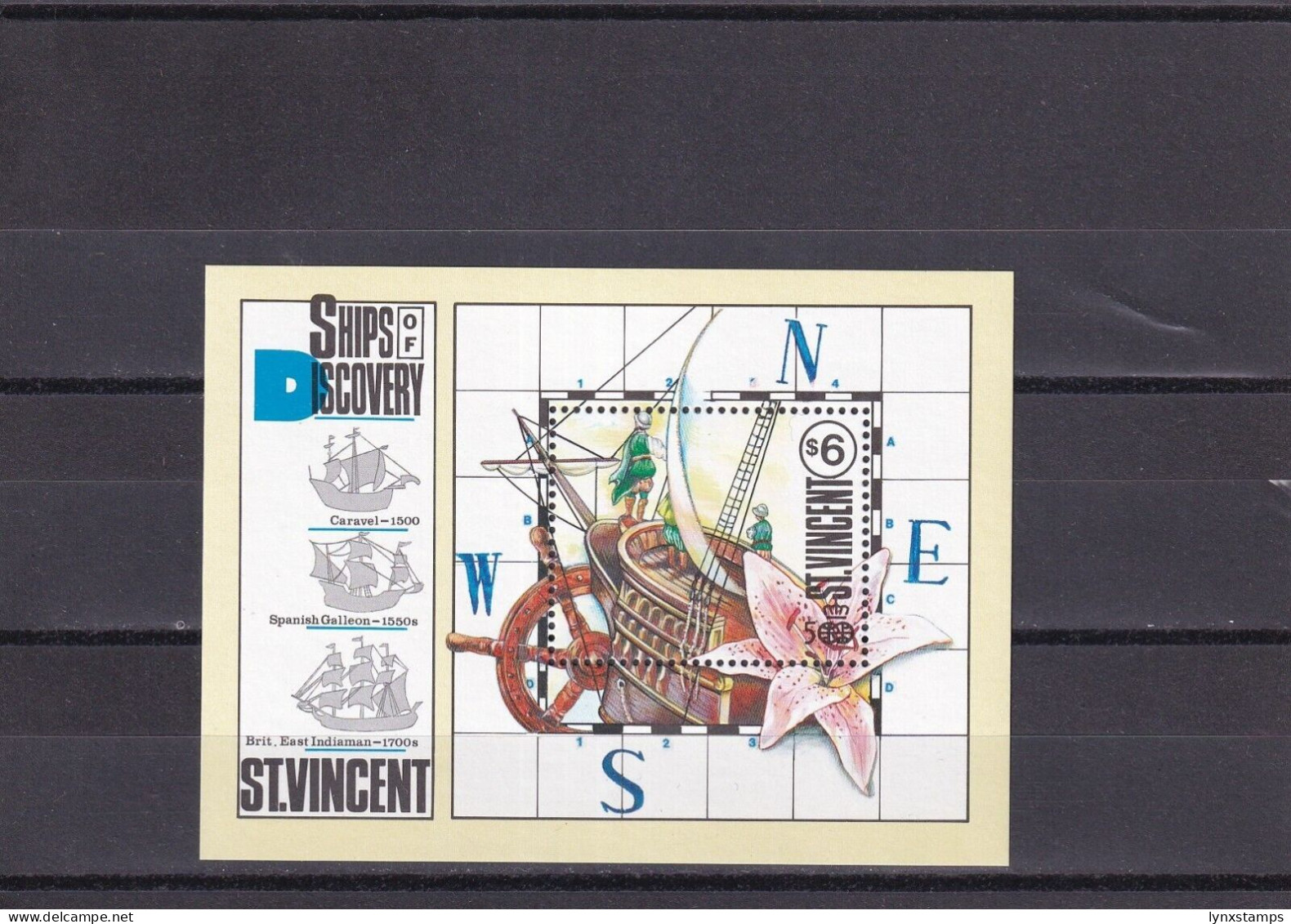 SA06a St Vincent 1991 500th Anniv Of Discovery Of America 1992 Minisheet - St.Lucia (1979-...)