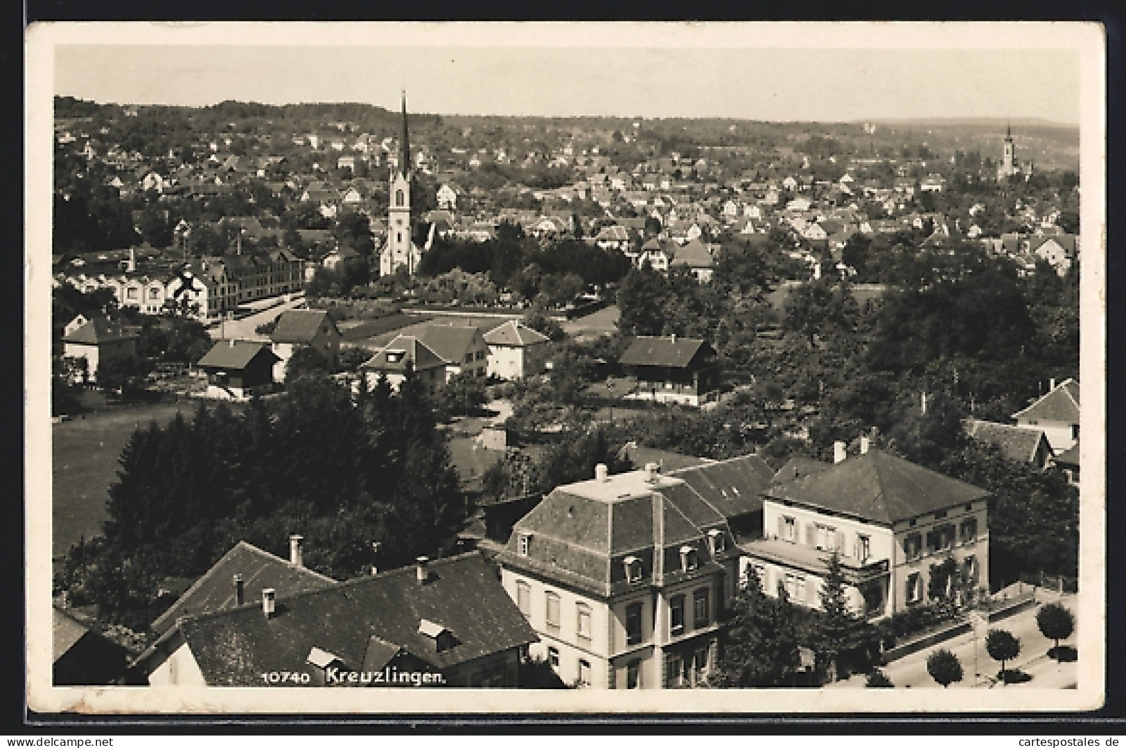 AK Kreuzlingen, Stadtansicht Aus Der Vogelschau  - Kreuzlingen