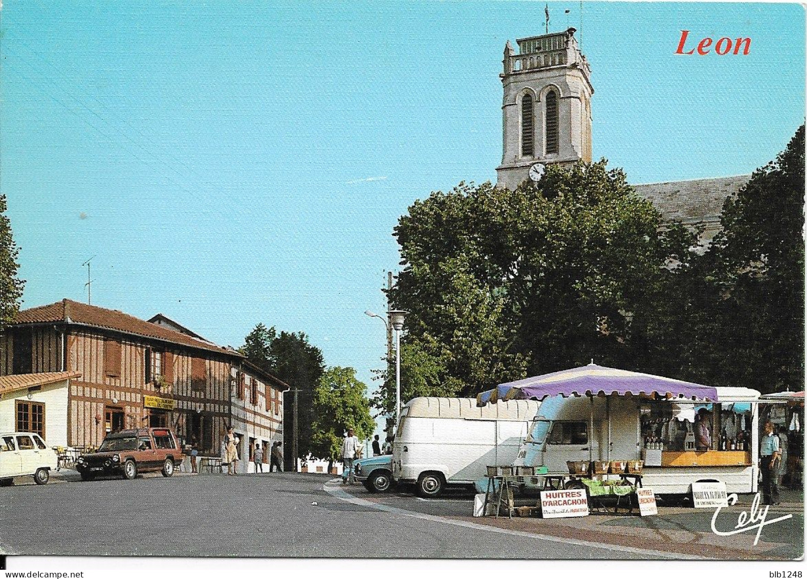 40] Landes > Leon La Place Et L'Eglise Belle Animation - Otros & Sin Clasificación