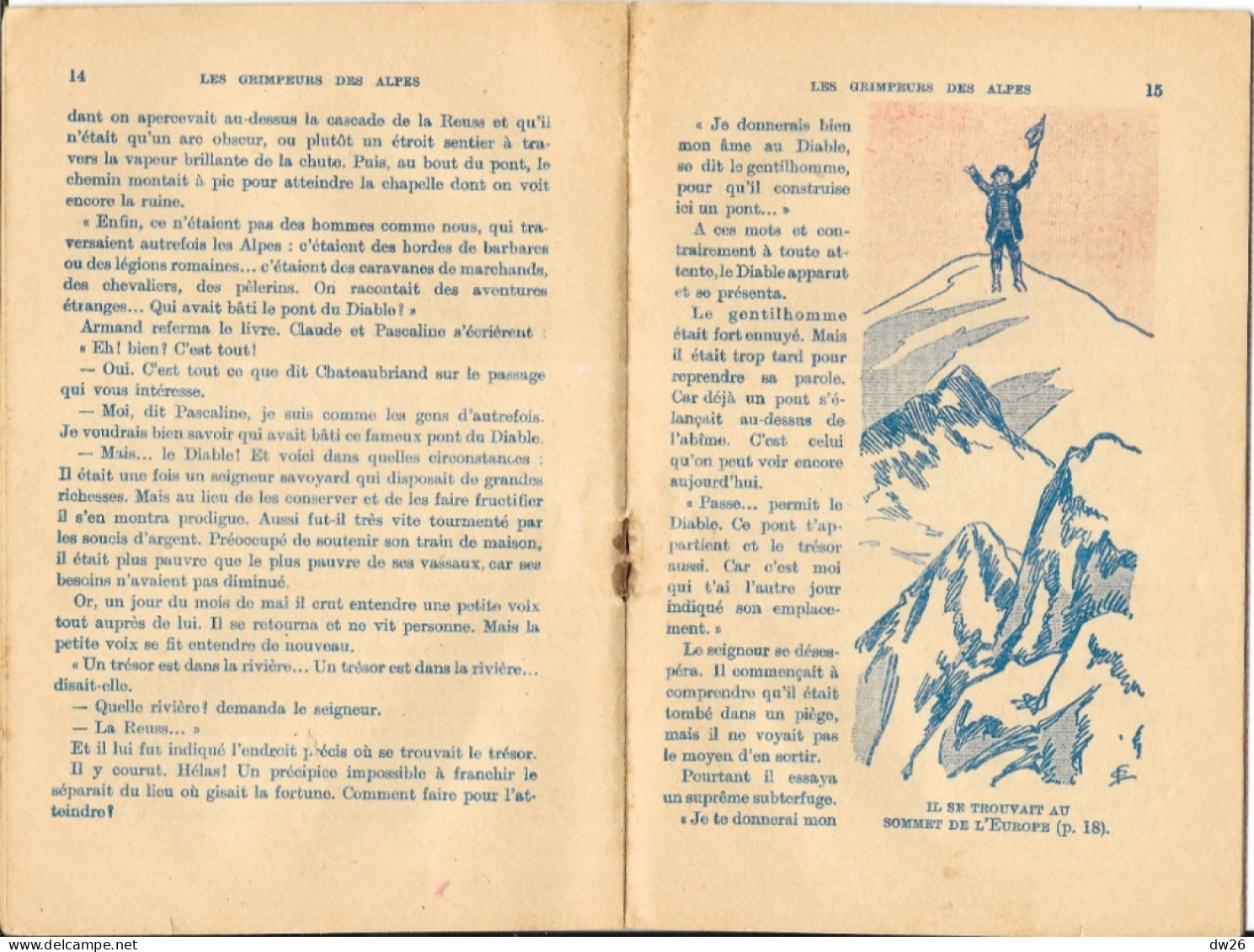 Librairie Larousse - Les Livres Roses Pour La Jeunesse 1932, N° 554: Les Grimpeurs Des Alpes Par Juliette Goublet - Sonstige & Ohne Zuordnung