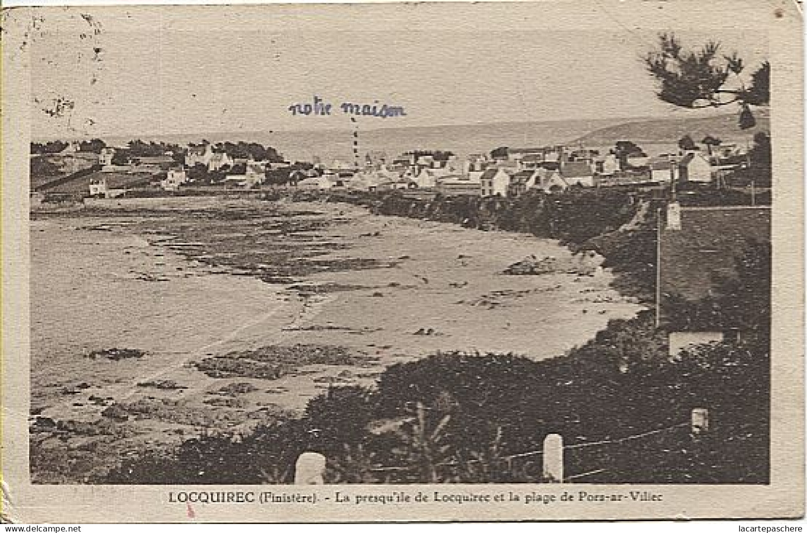 X122349 BRETAGNE FINISTERE LOCQUIREC LA PRESQU' ILE DE LOCQUIREC ET LA PLAGE DE PORS AR VILIEC - Locquirec