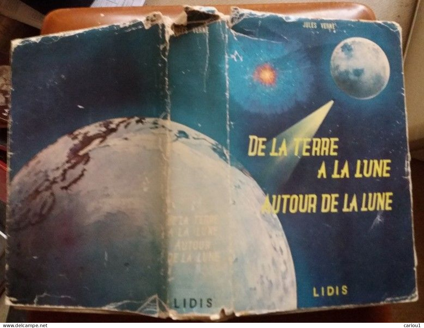 C1 Jules VERNE De La Terre A La Lune / Autour De La Lune LIDIS 1960 JAQUETTE  PORT INCLUS France - Sonstige & Ohne Zuordnung