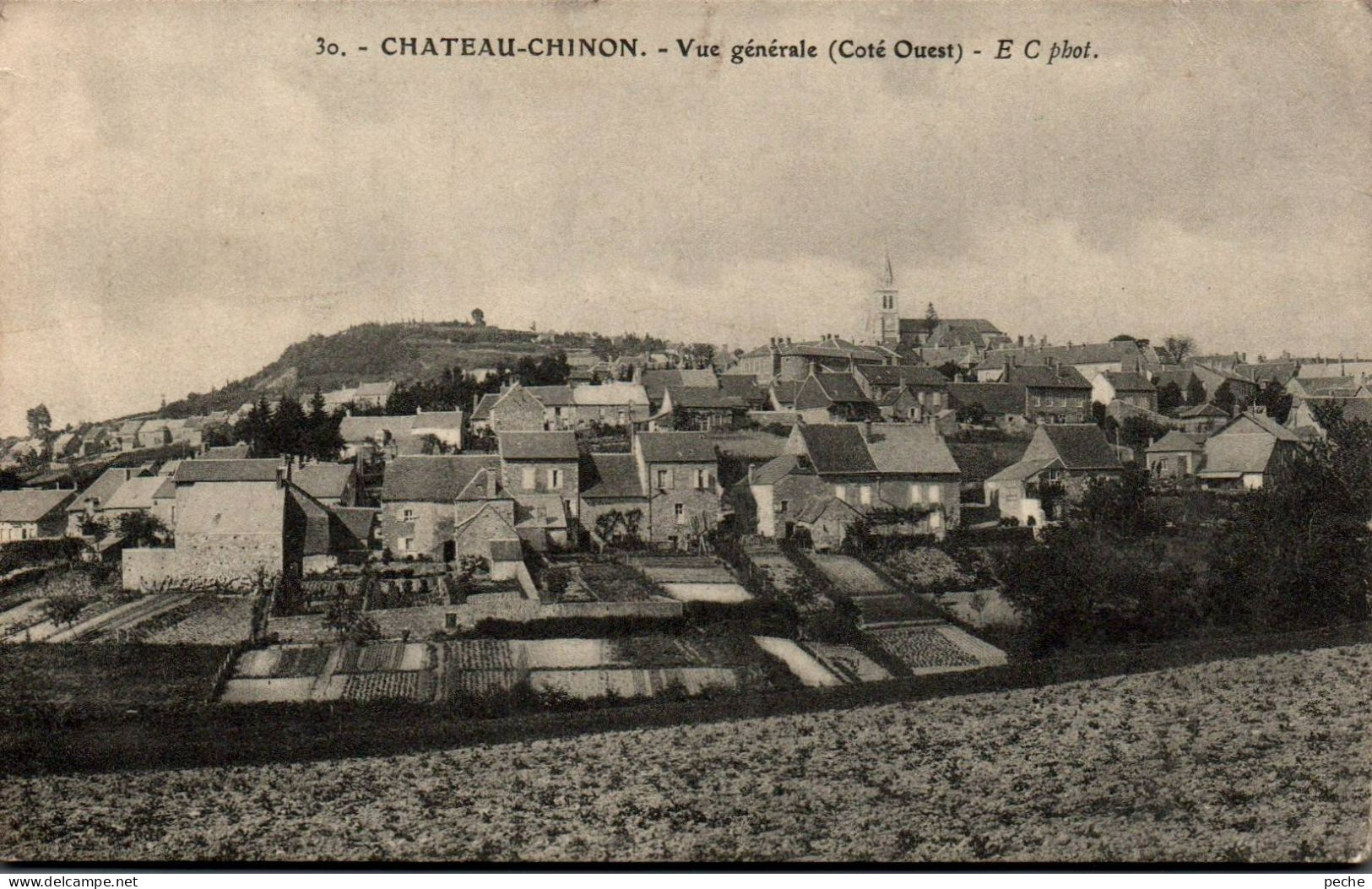 N°235 W -cpa Chateau Chinon -vue Générale-- - Chateau Chinon
