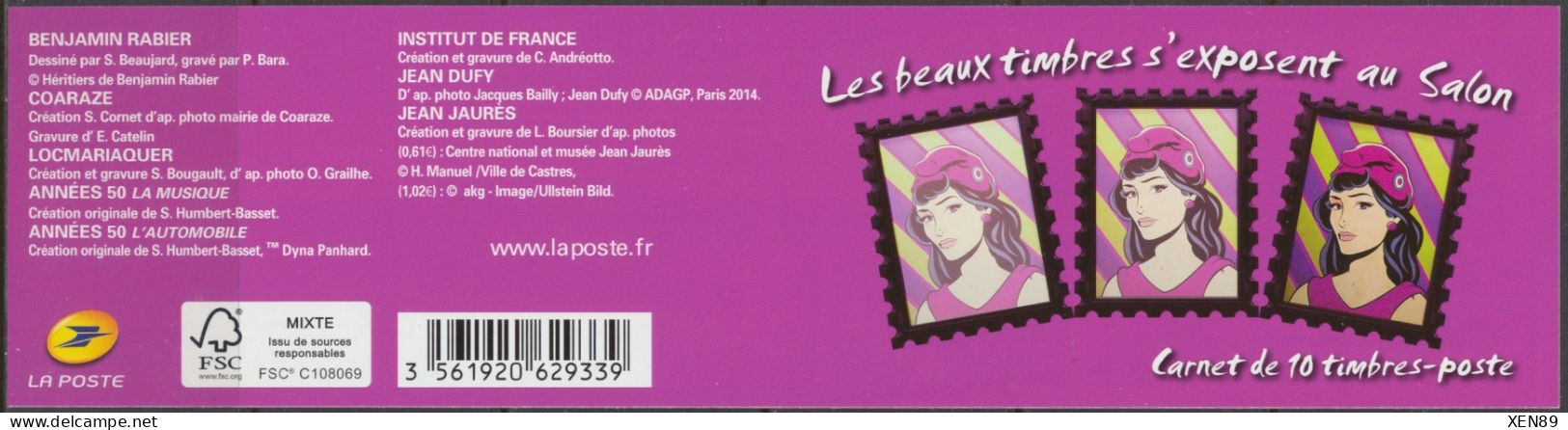 2014 - BC1023 NEUF ** - Les Timbres S'exposent Au Salon Planète Timbres 2014 - Ungebraucht