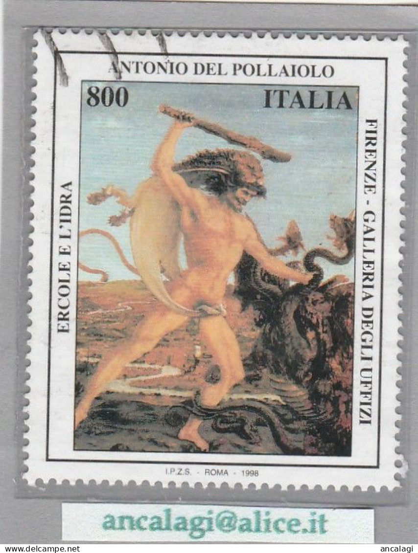 USATI ITALIA 1998 - Ref.0788A "ANTONIO DEL POLLAIOLO" 1 Val. - - 1991-00: Gebraucht