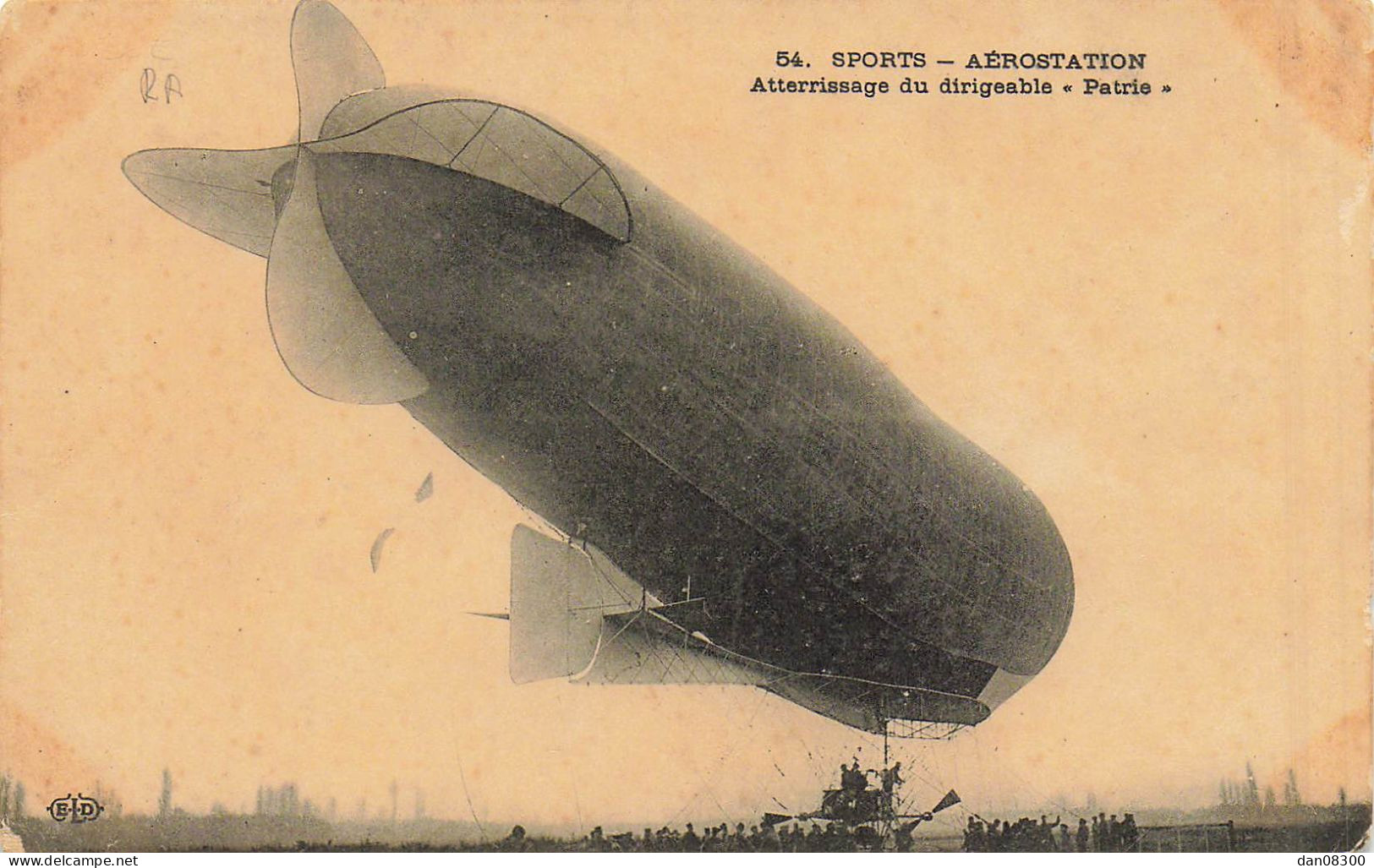 SPORTS AEROSTATION ATTERRISSAGE DU DIRIGEABLE PATRIE - Zeppeline