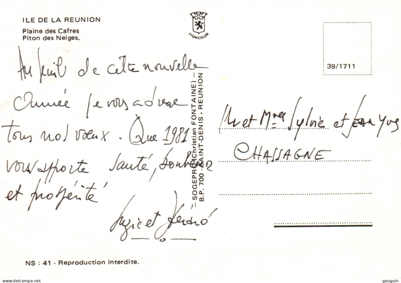 CPM - ILE De La RÉUNION - Plaine Des Cafres Piton Des Neiges - Edition Sogepro C.Fontaine - Autres & Non Classés