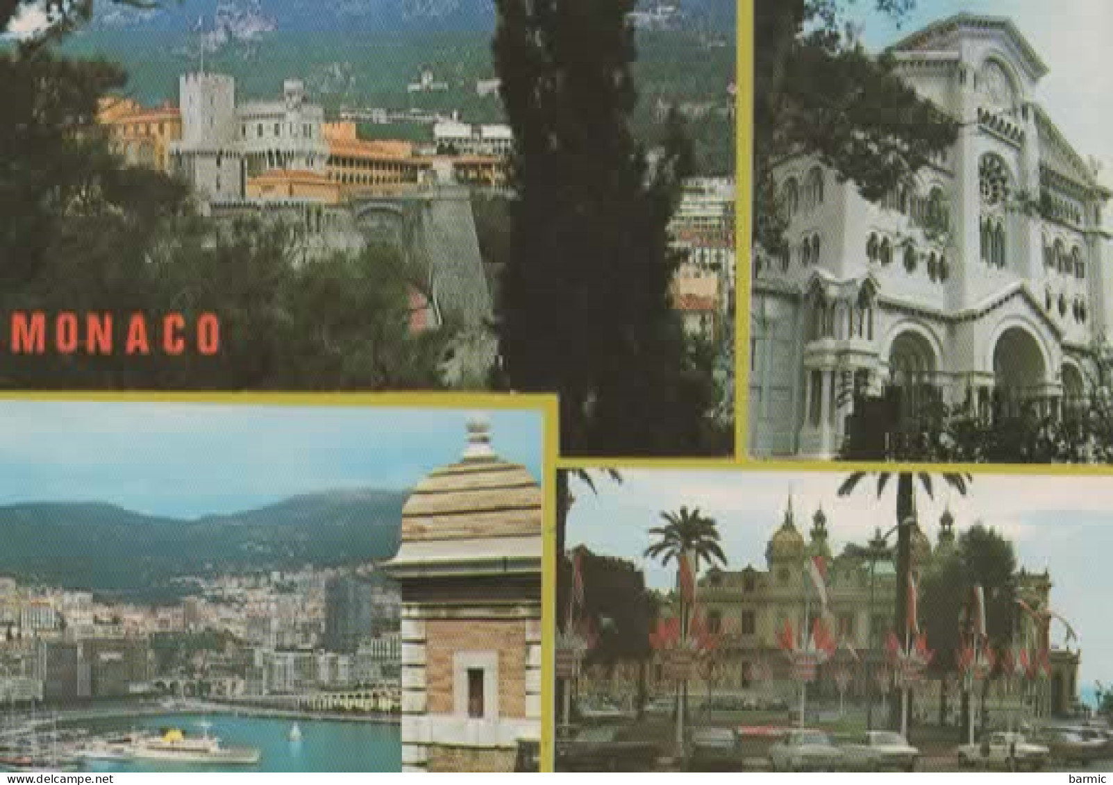 MONACO, MULTIVUE, LA CATHEDRALE, LE PALAIS PRINCIER, LE PORT, LE CASINO COULEUR REF 15636 - Otros & Sin Clasificación