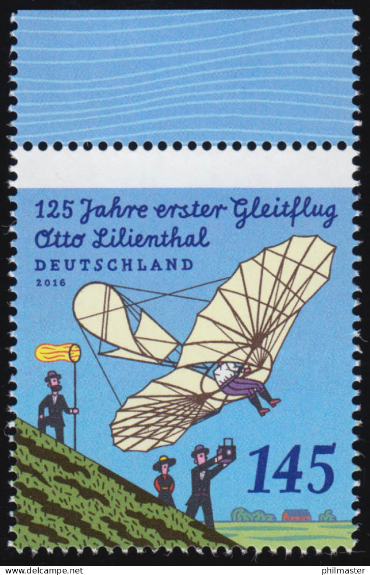 3254 Otto Lilienthal - Erster Gleitflug, Aus Bogen, Postfrisch ** - Ongebruikt