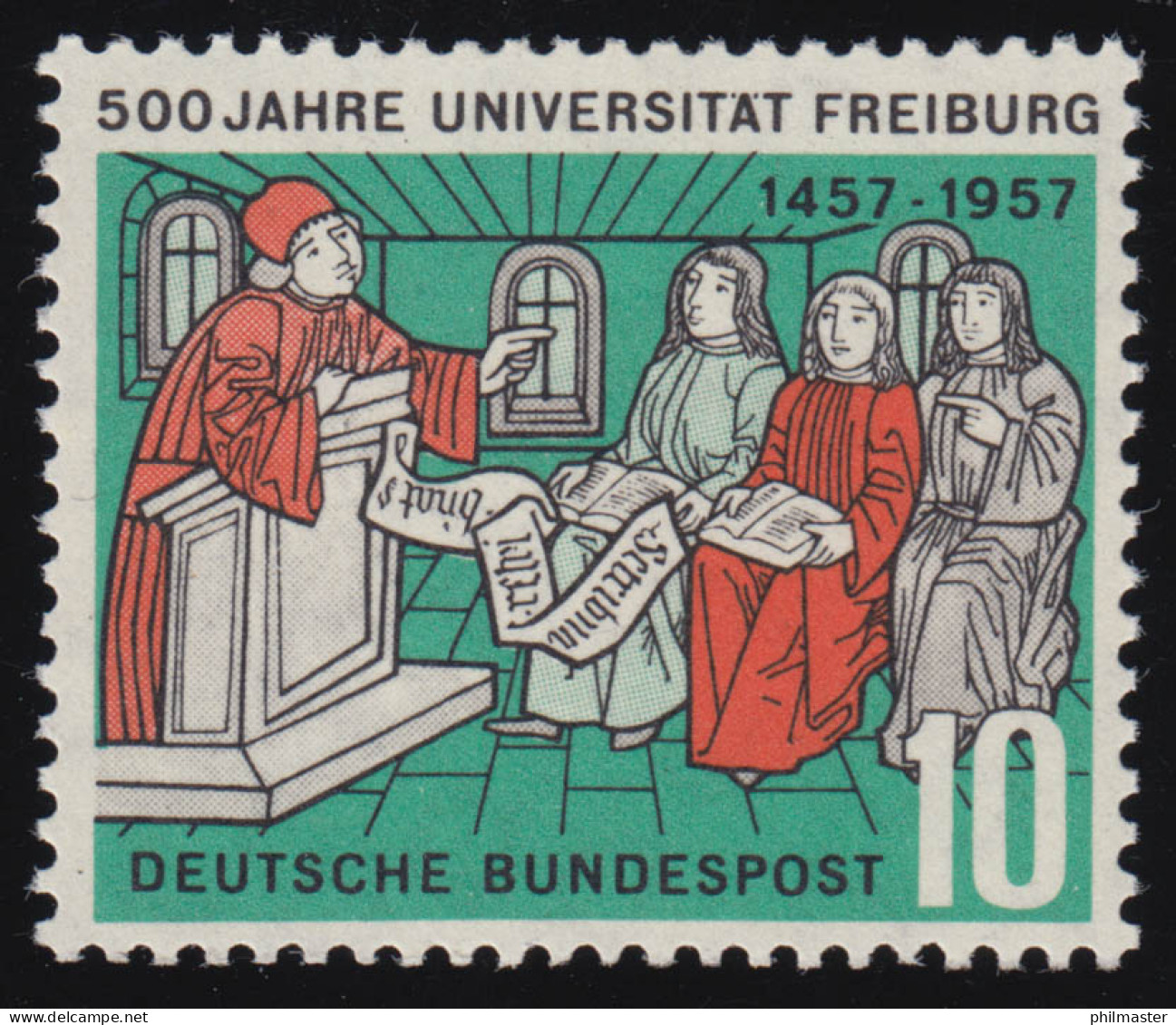 256x Uni Freiburg - Vorderseitig Weißes Papier, Postfrisch ** - Ungebraucht