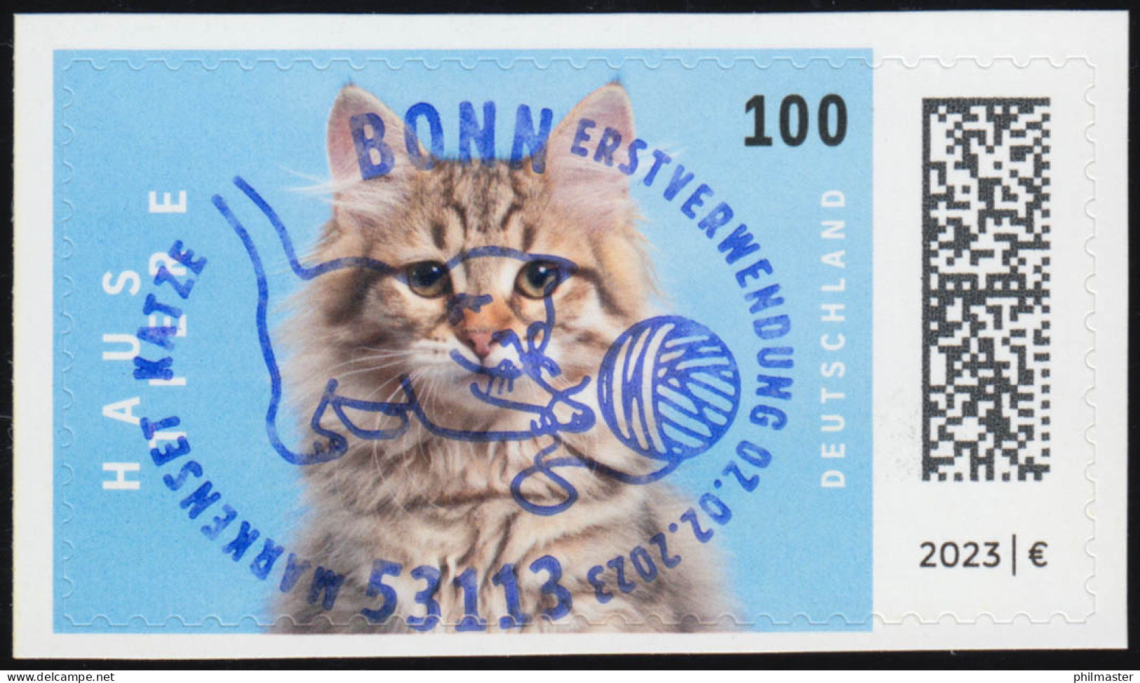 3751 Beliebte Haustiere: Katze, Selbstklebend, EV-O Bonn - Gebruikt