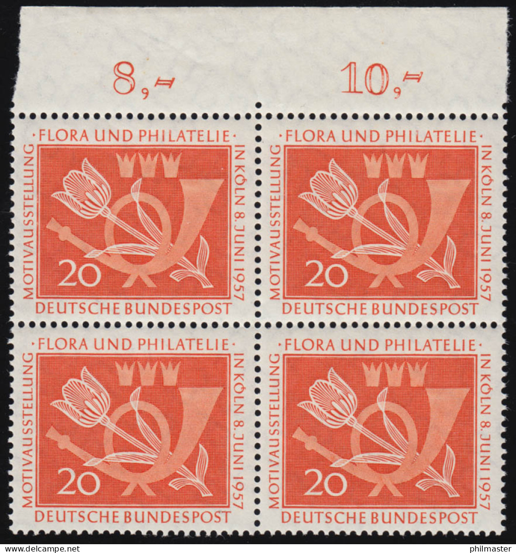 254 Flora Und Philatelie ** OR-Vbl. - Neufs