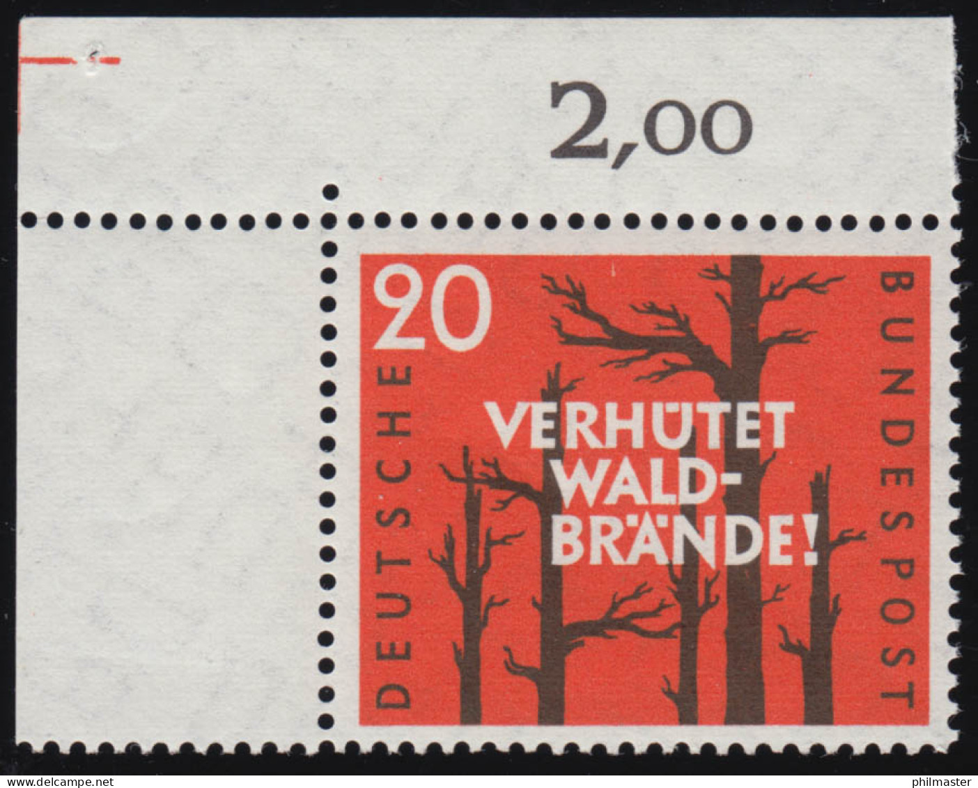 283 Waldbrandverhütung ** Ecke O.l. Dg-1+ - Unused Stamps