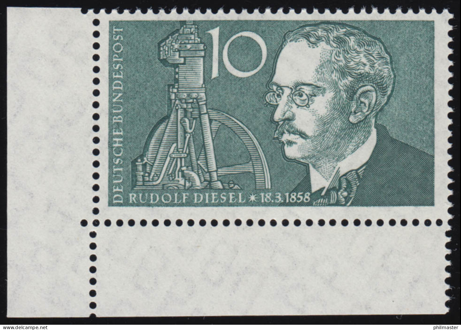 284 Rudolf Diesel ** Ecke U.l. - Neufs