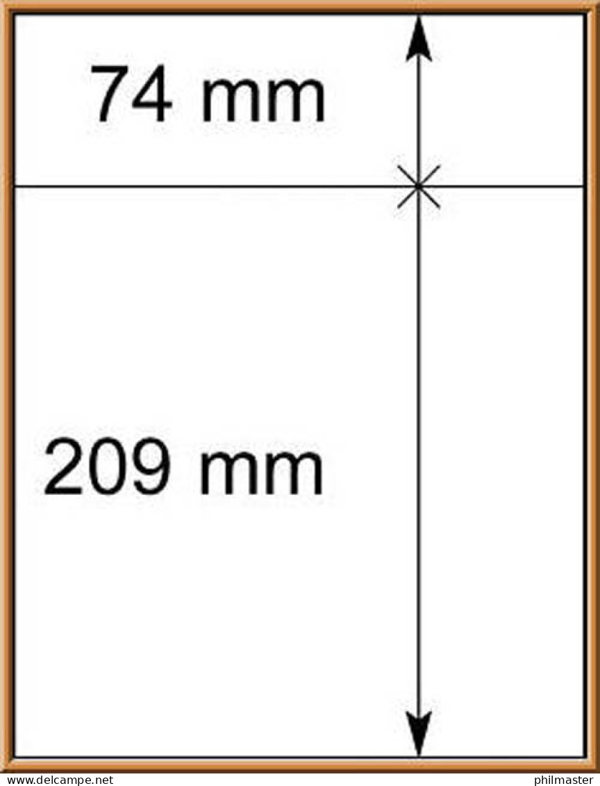 LINDNER-T-Blanko-Blätter Nr. 802 214 - 10er-Packung - Fogli Bianchi