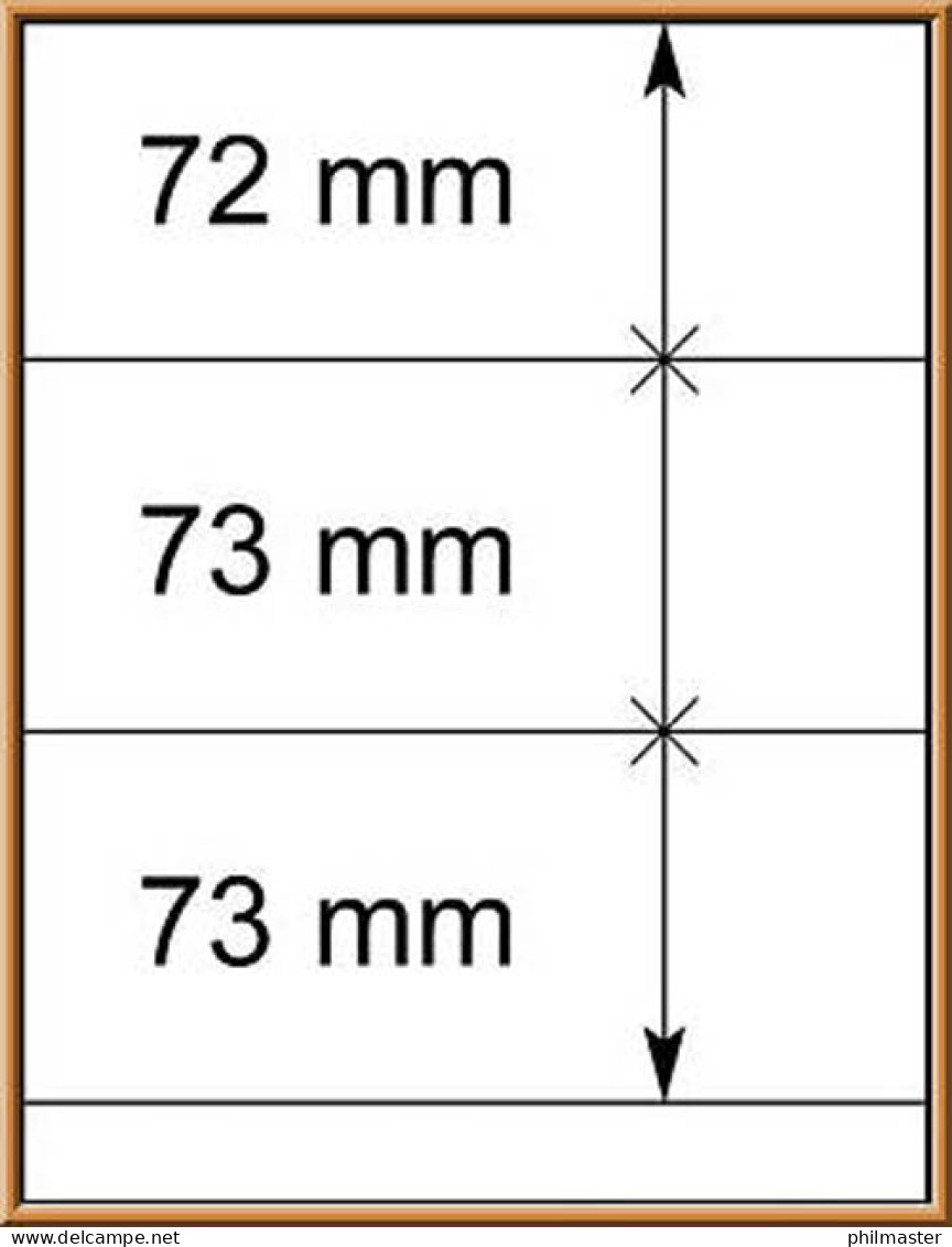 LINDNER-T-Blanko-Blätter Nr. 802 320 - 10er-Packung - Fogli Bianchi