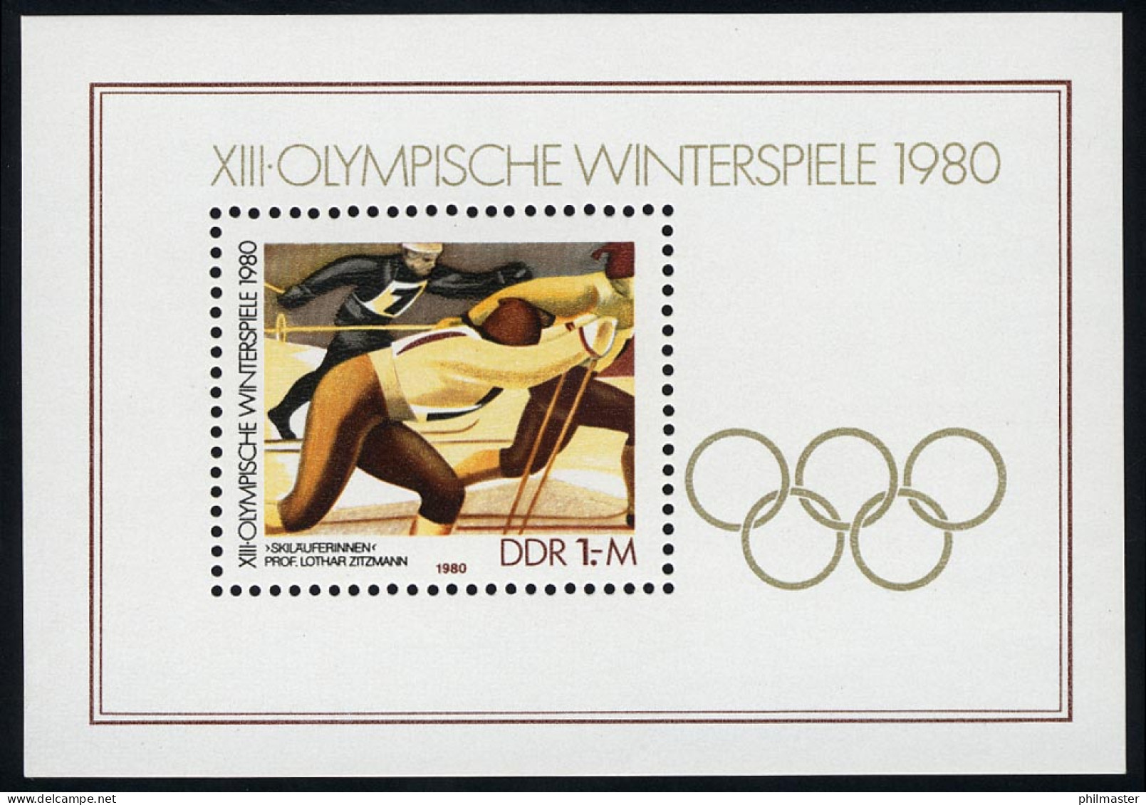 Block 57 Olympische Winterspiele 1980, Postfrisch - Neufs