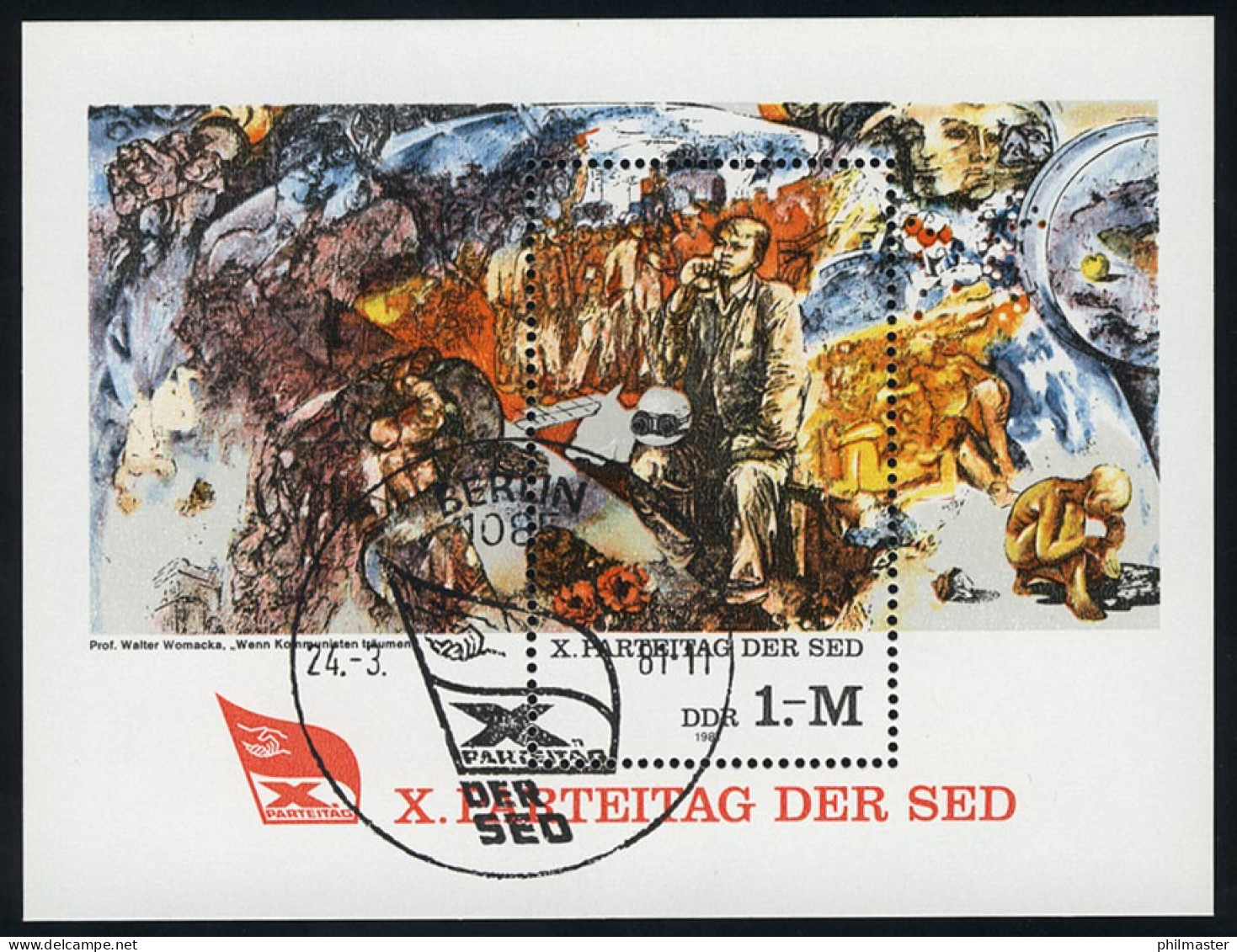 Block 63 Parteitag Der SED 1981, SSt Berlin 24.3.1981 - Used Stamps