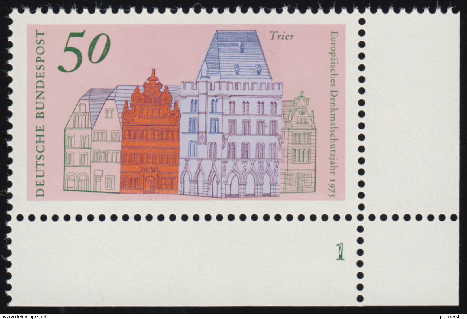 862 Europa 50 Pf Trier ** FN1 - Ungebraucht