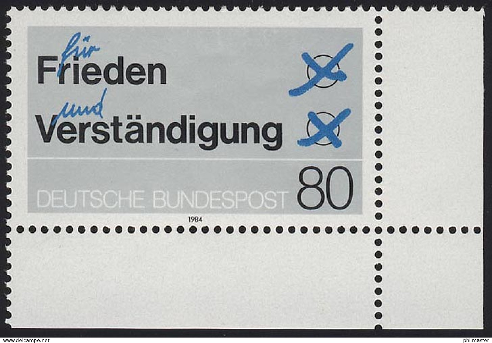 1231 Frieden Und Verständigung ** Ecke U.r. - Ungebraucht