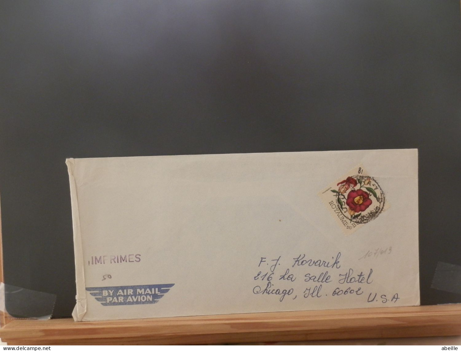 107/013 LETTRE BURUNDI 1966 POUR USA - Cartas