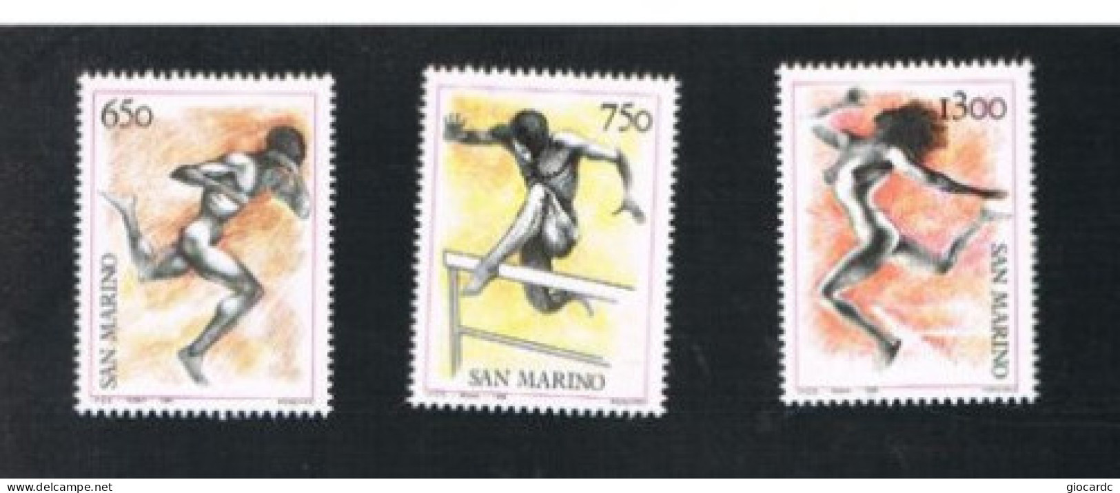 SAN MARINO - UN 1240.1242   -  1988 XXIV OLIMPIADE DI SEUL (COMPLET SET OF 3 STAMPS ,BY BF) - MINT** - Nuovi