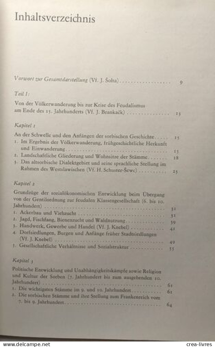 Geschichte Der Sorben. Geschichte Der Sorben. Band 1: Von Den Anfängen Bis 1789; Band 2: Von 1789 Bis 1917; Band 3: Von - History