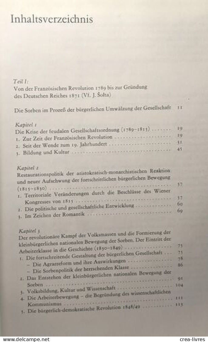 Geschichte der Sorben. Geschichte der Sorben. Band 1: Von den Anfängen bis 1789; Band 2: Von 1789 bis 1917; Band 3: Von
