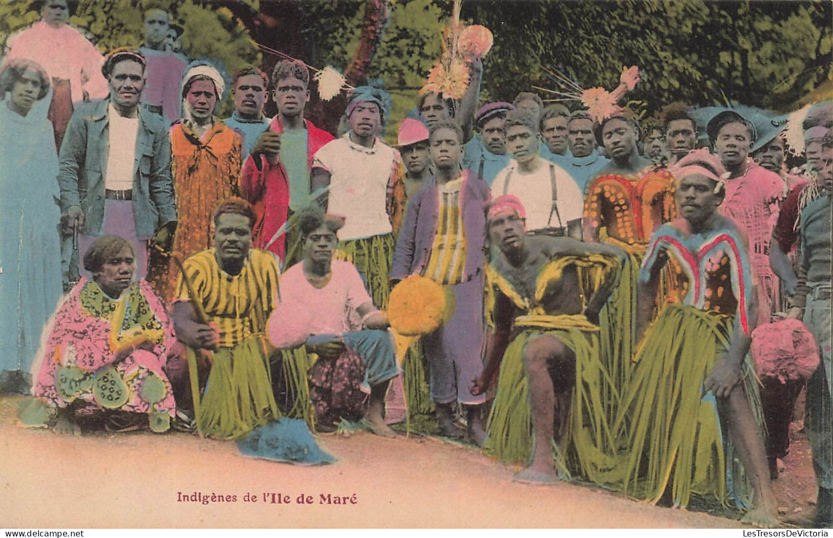 NOUVELLE CALEDONIE - île De Maré - Indigènes - Animé - Carte Postale Ancienne - Neukaledonien