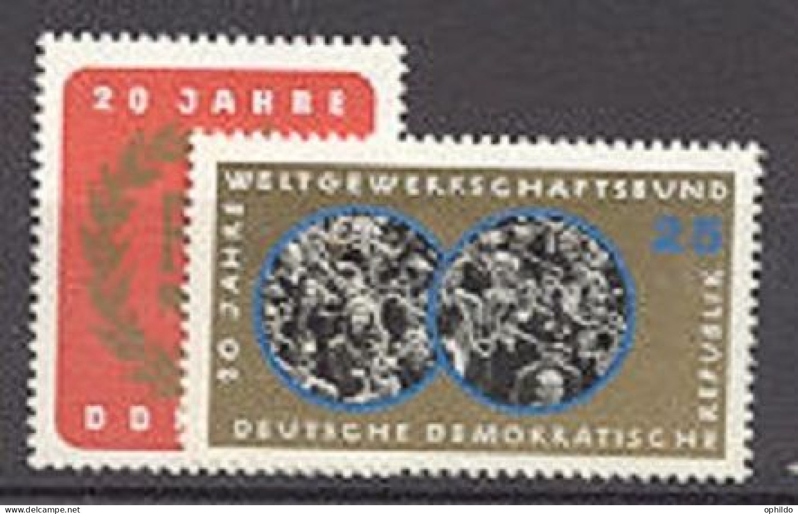 DDR   817/818   * *  TB     Cote 2  Euro   - Unused Stamps