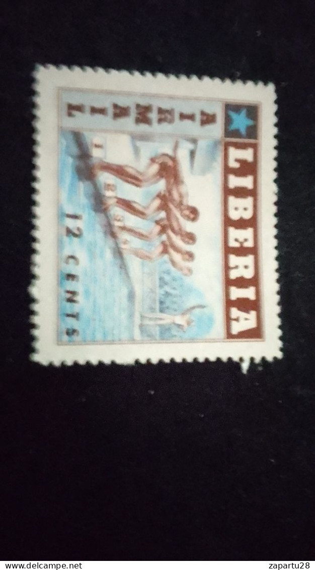 LİBERYA--1955   12 C      DAMGALI  SPORTS - Liberia