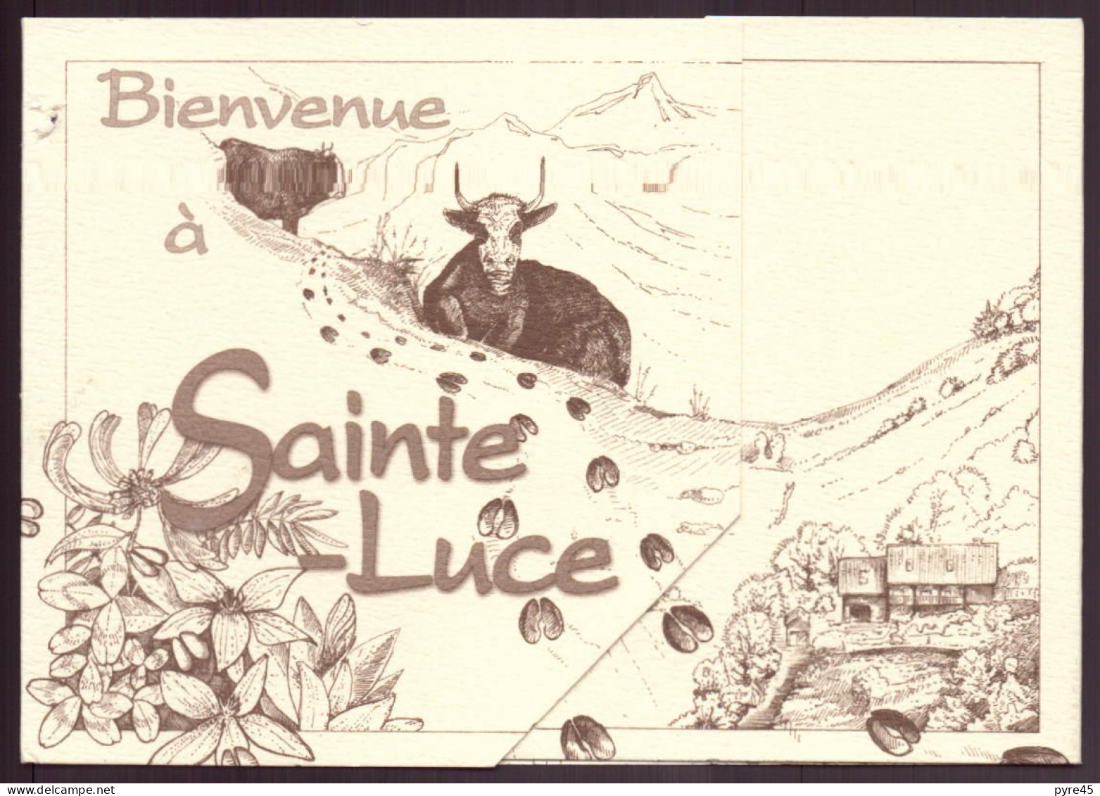 CARTE PUBLICITAIRE GAEC DE SAINTE LUCE TOMMES FROMAGES YAOURTS ... - Cartes De Visite