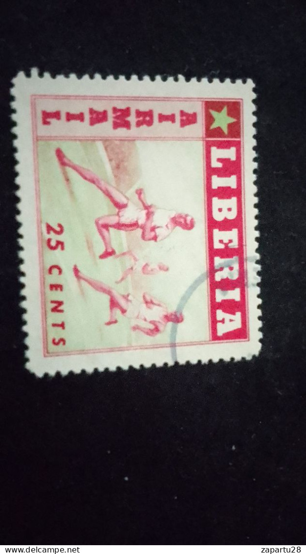 LİBERYA--1955   25 C      DAMGALI  SPORTS - Liberia