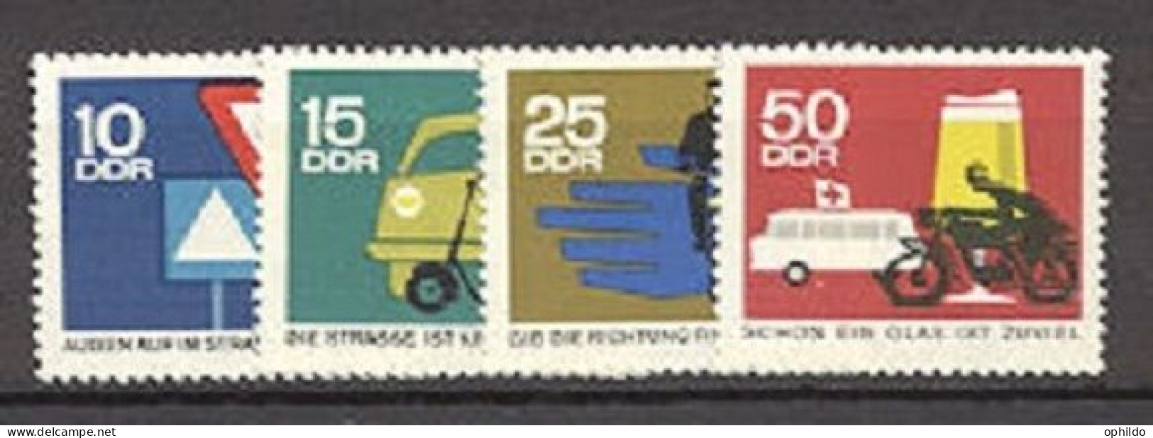 DDR    866/869   * *  TB   Securité Routiere   - Unused Stamps