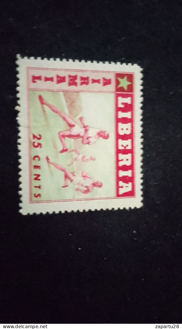 LİBERYA--1955   25 C      DAMGALI  SPORTS - Liberia