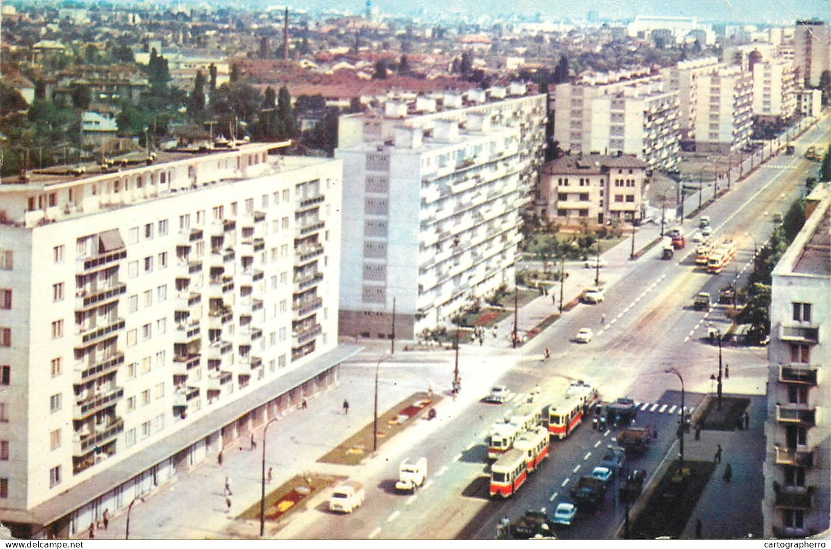 Postcard Romania Bucuresti Calea Grivitei - Romania