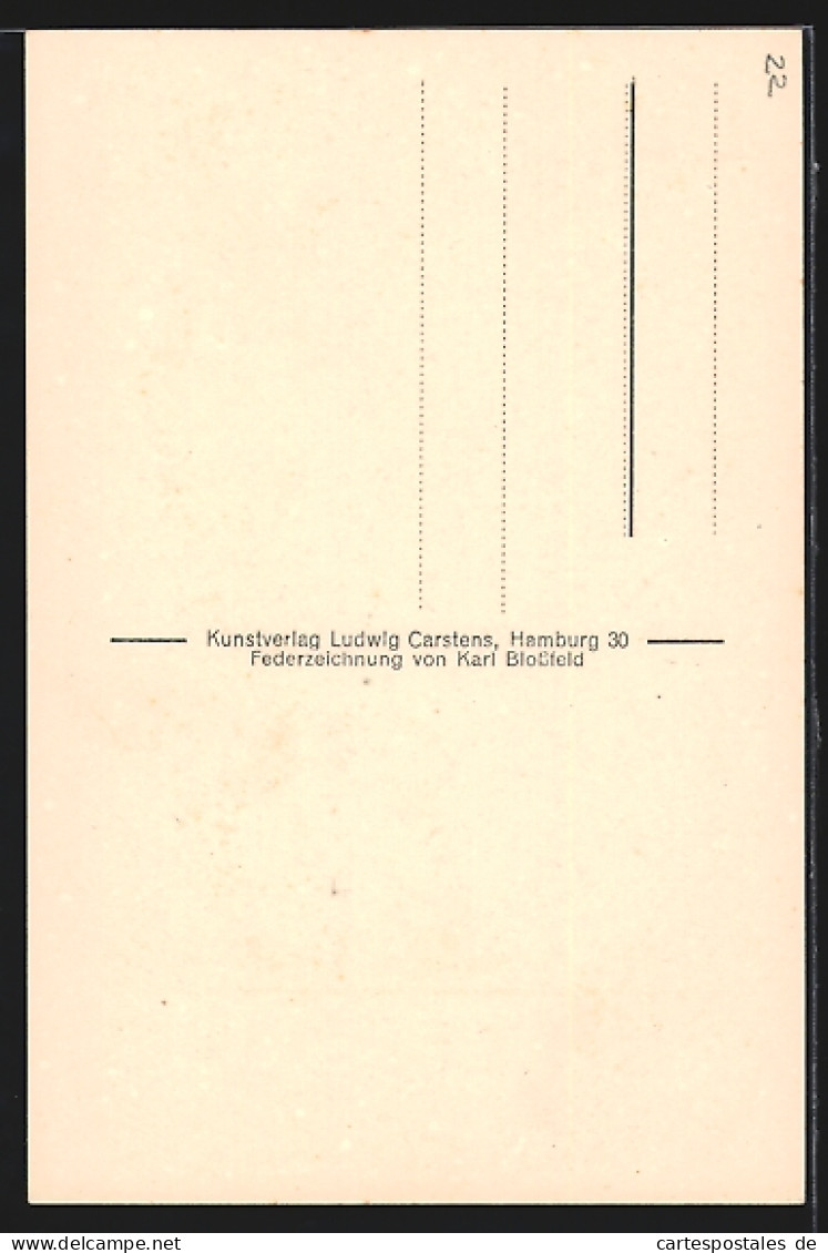 Künstler-AK Lübeck, Portal In Der Altstrasse  - Lübeck