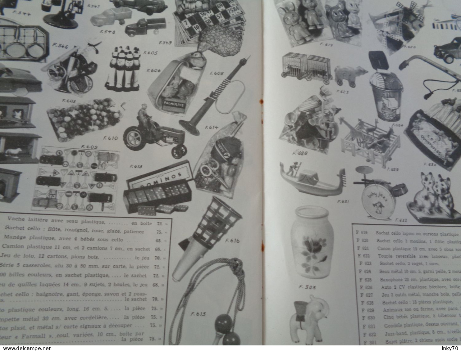 (jouets) Paris Catalogue COMPTOIR GENERAL DE LA BIMBELOTERIE 1954 - Advertising