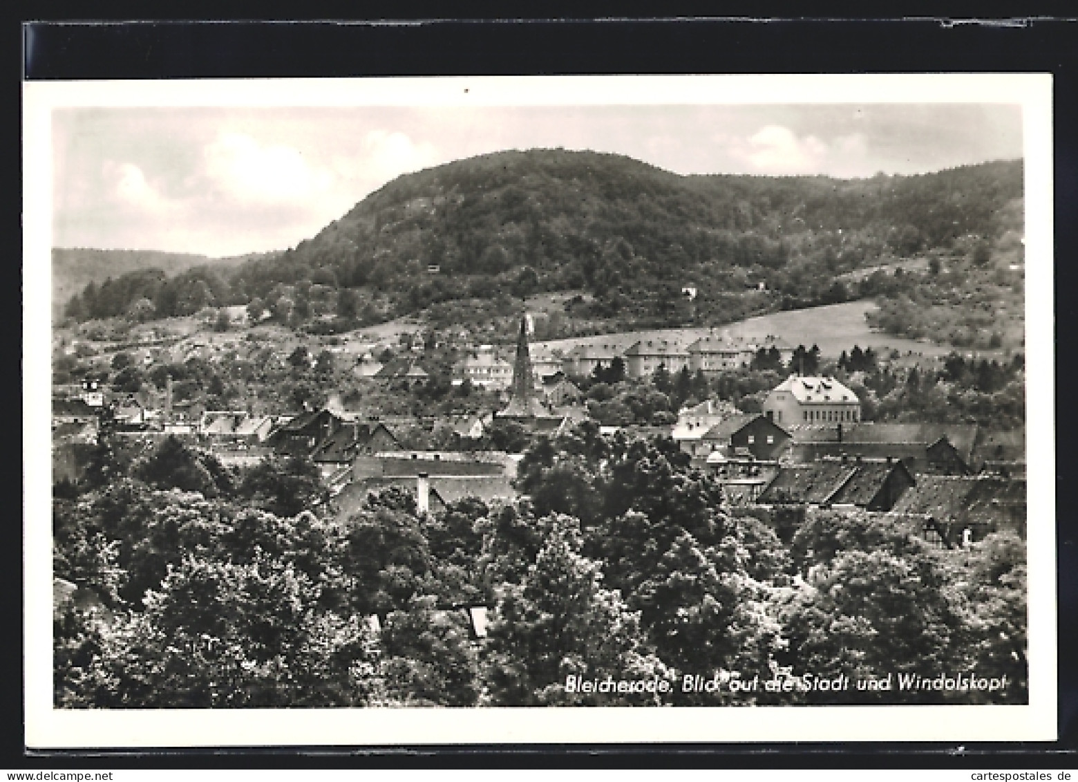 AK Bleicherode, Blick Auf Die Stadt Und Windolskopf  - Bleicherode