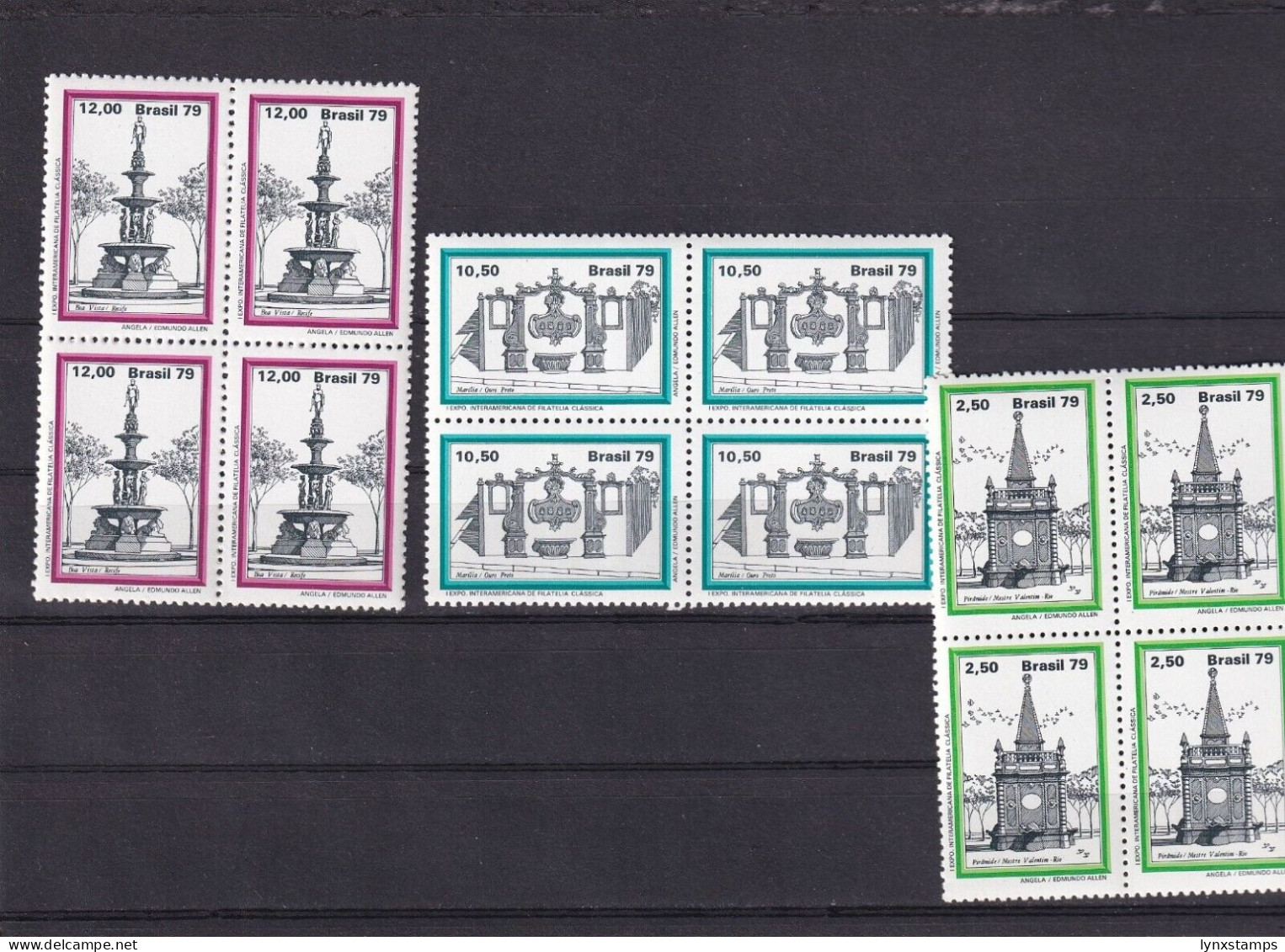 SA06 Brazil 1979 Third World Thematic Stamp Exhibition "Brasiliana 79" Blocks - Nuovi