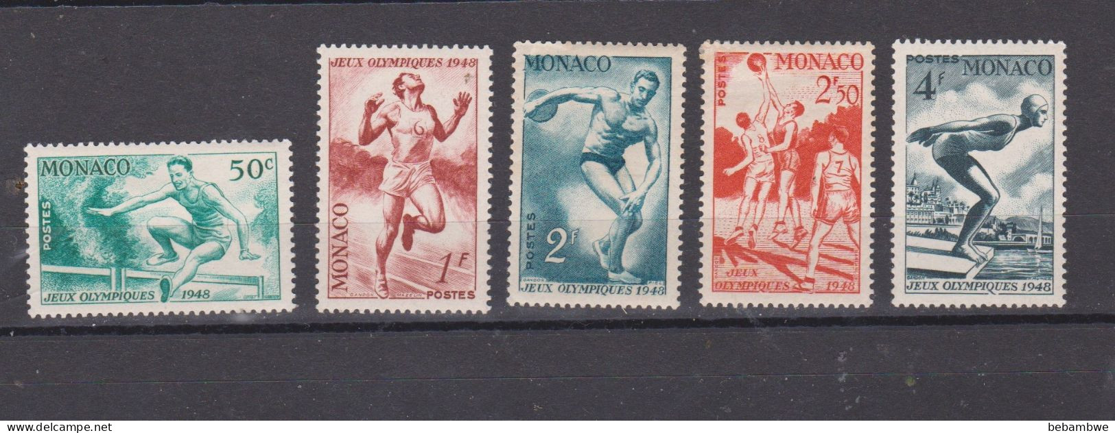 Jeux Olympiques 1948  Monaco - Unused Stamps