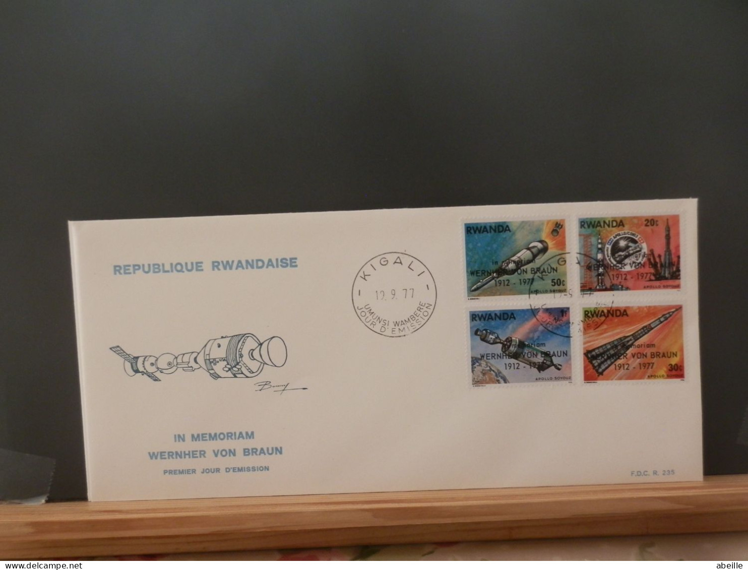 107/021  2   FDC  RWANDA 1977 - 1970-1979