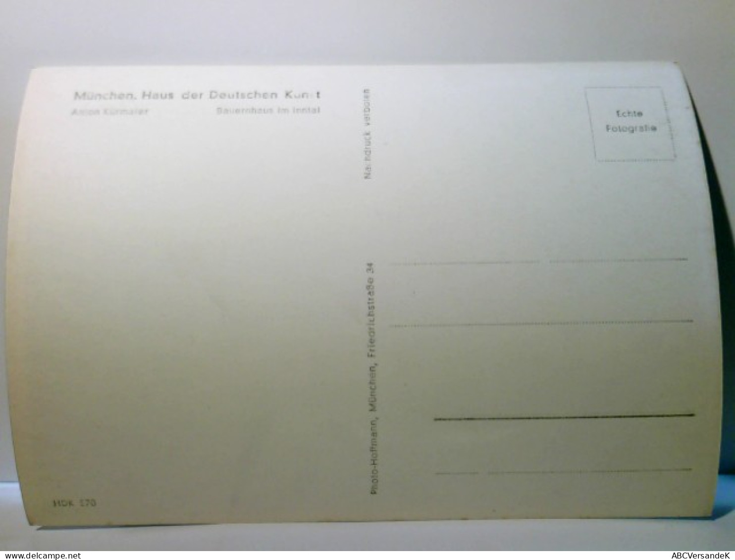 Haus D. Dt. Kunst. Bauernhaus Im Inntal. Alte Ansichtskarte / Postkarte S/w Von Anton Kürmaier, Ungel. Ca 30 - Non Classificati