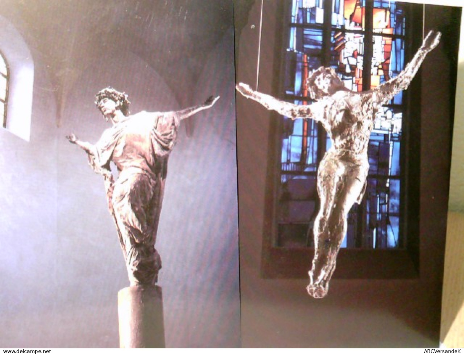 Kirchenfiguren. Sakrale Kunst. 4 X Ansichtskarte / Fotokarte Farbig Von Karlheinz Oswald, Ungel., Unliniert 20 - Ohne Zuordnung