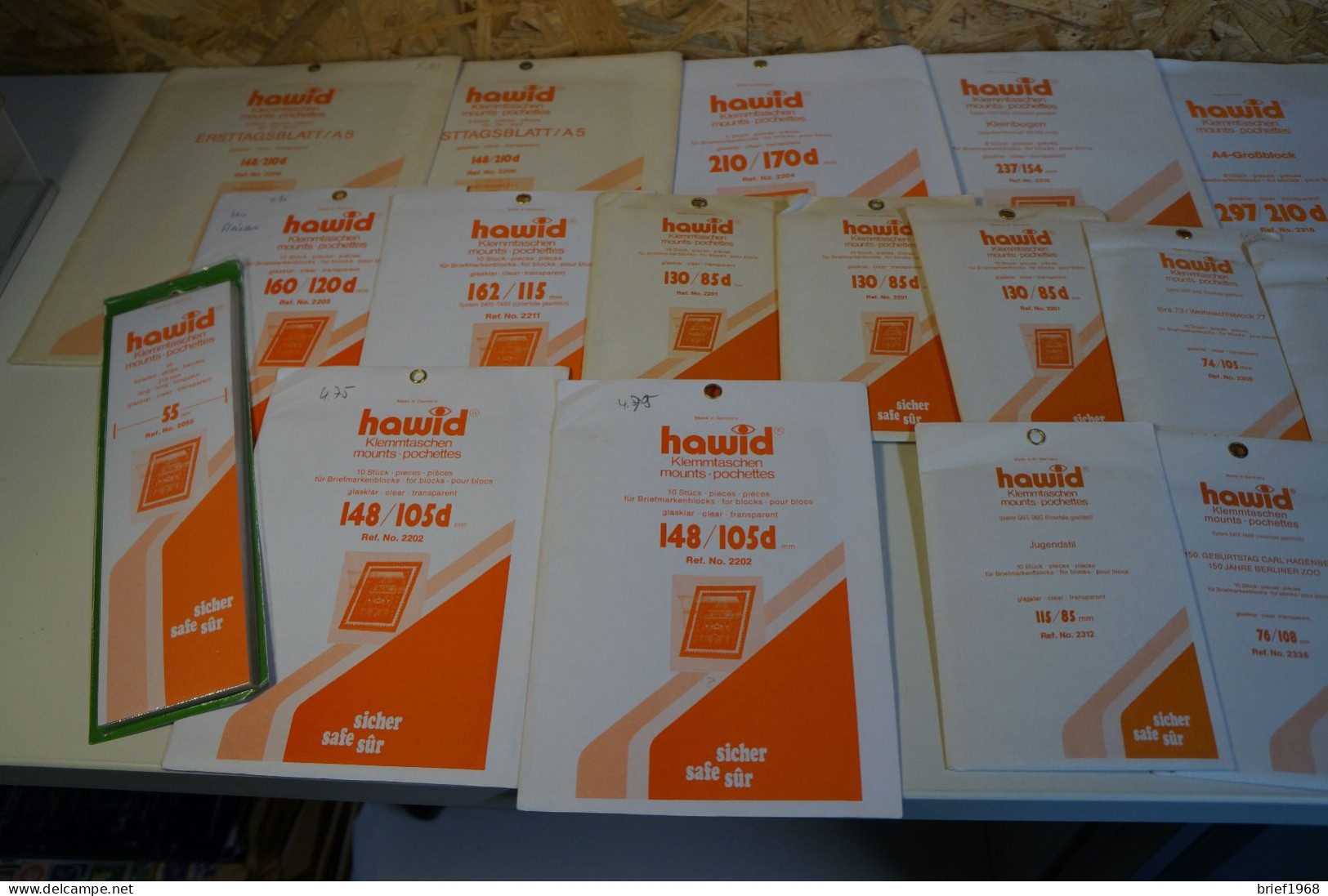 Hawid 20 Packungen Glasklar Sortiert (27876) - Alben Leer