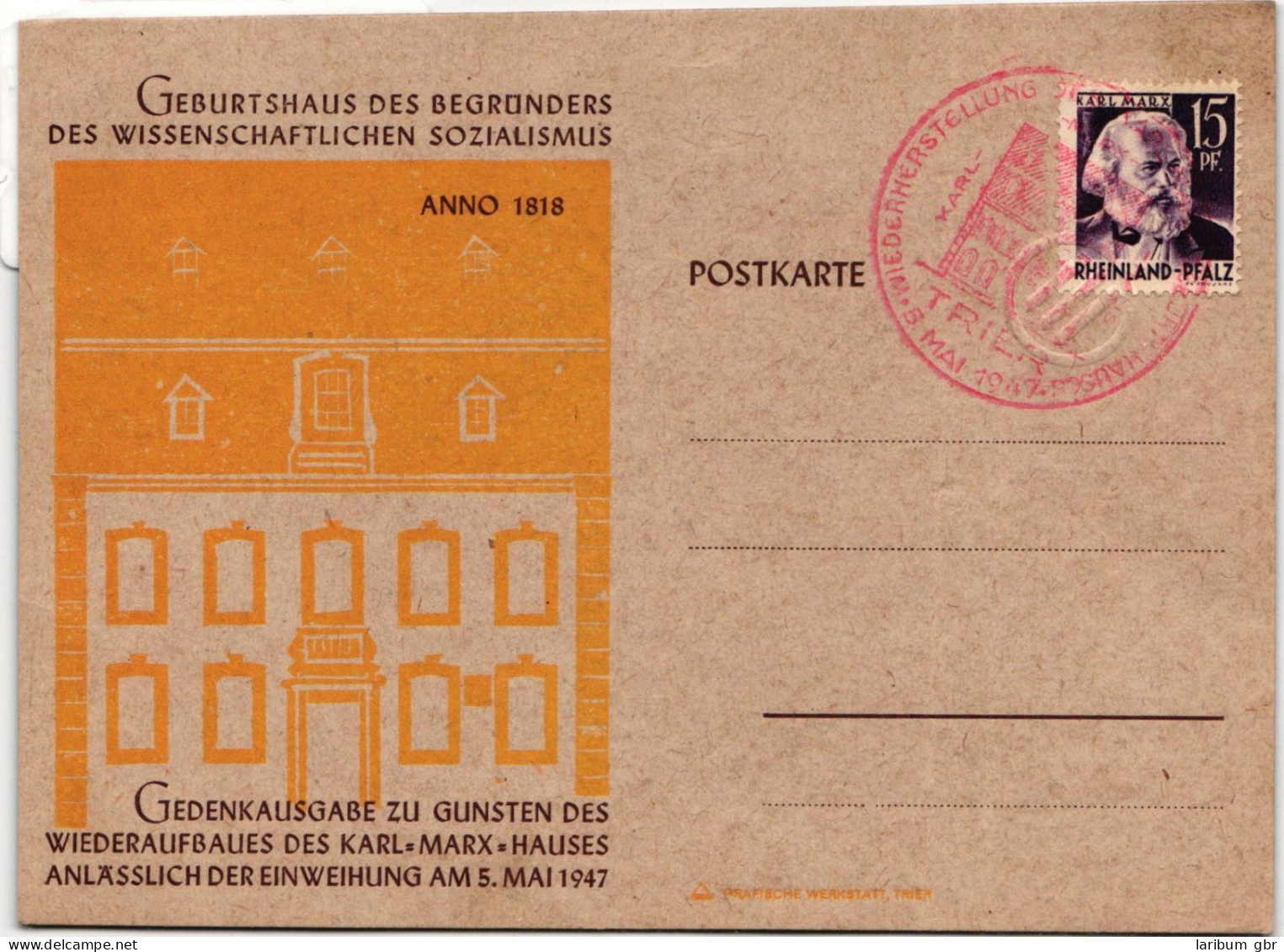 Französische Zone Rheinland-Pfalz 5 Auf Postkarte #IS024 - Rhénanie-Palatinat