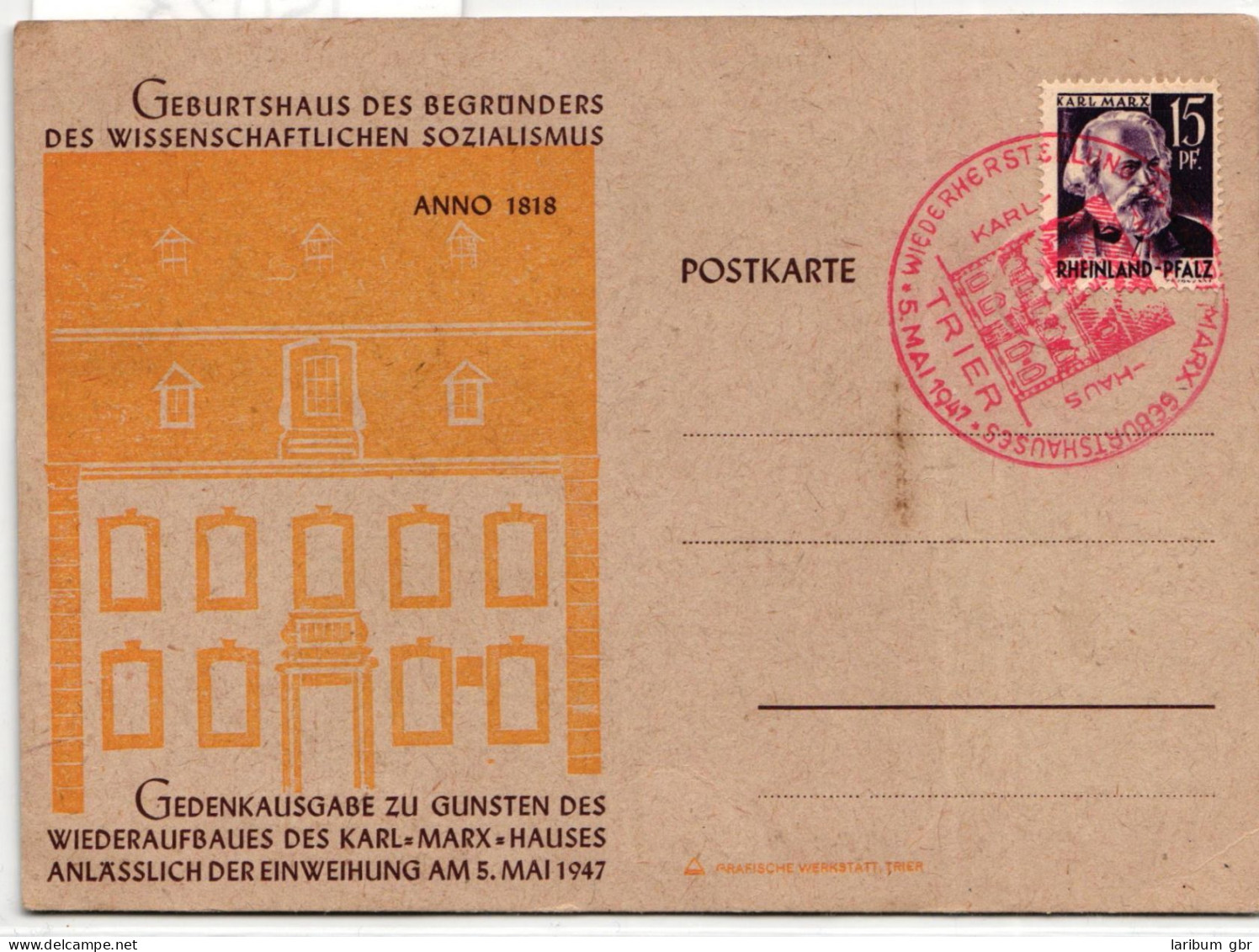 Französische Zone Rheinland-Pfalz 5 Auf Postkarte #IS023 - Rhine-Palatinate
